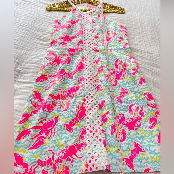 Lilly Pulitzer Pearl Shift Dress in Pop Up Lobstah Roll - Picture 4 of 10